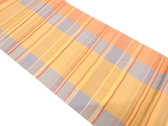 横段模様織り出し袋帯